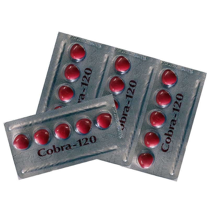 10 strippen Cobra 120 MG ( 50 tabletten)